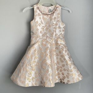 Max Studio Tulle Girls Dress Size 6 Fancy Floral Special Occasion Beaded Wedding